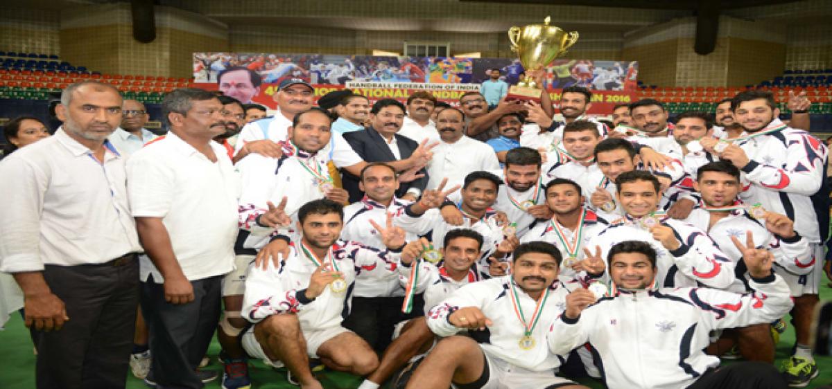 Services emerge national handball champs - The Hans India
