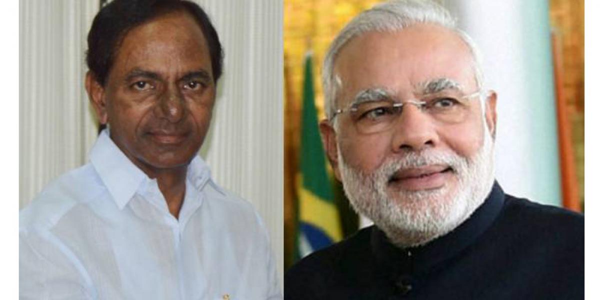 Image result for KCR in to trouble with Modi