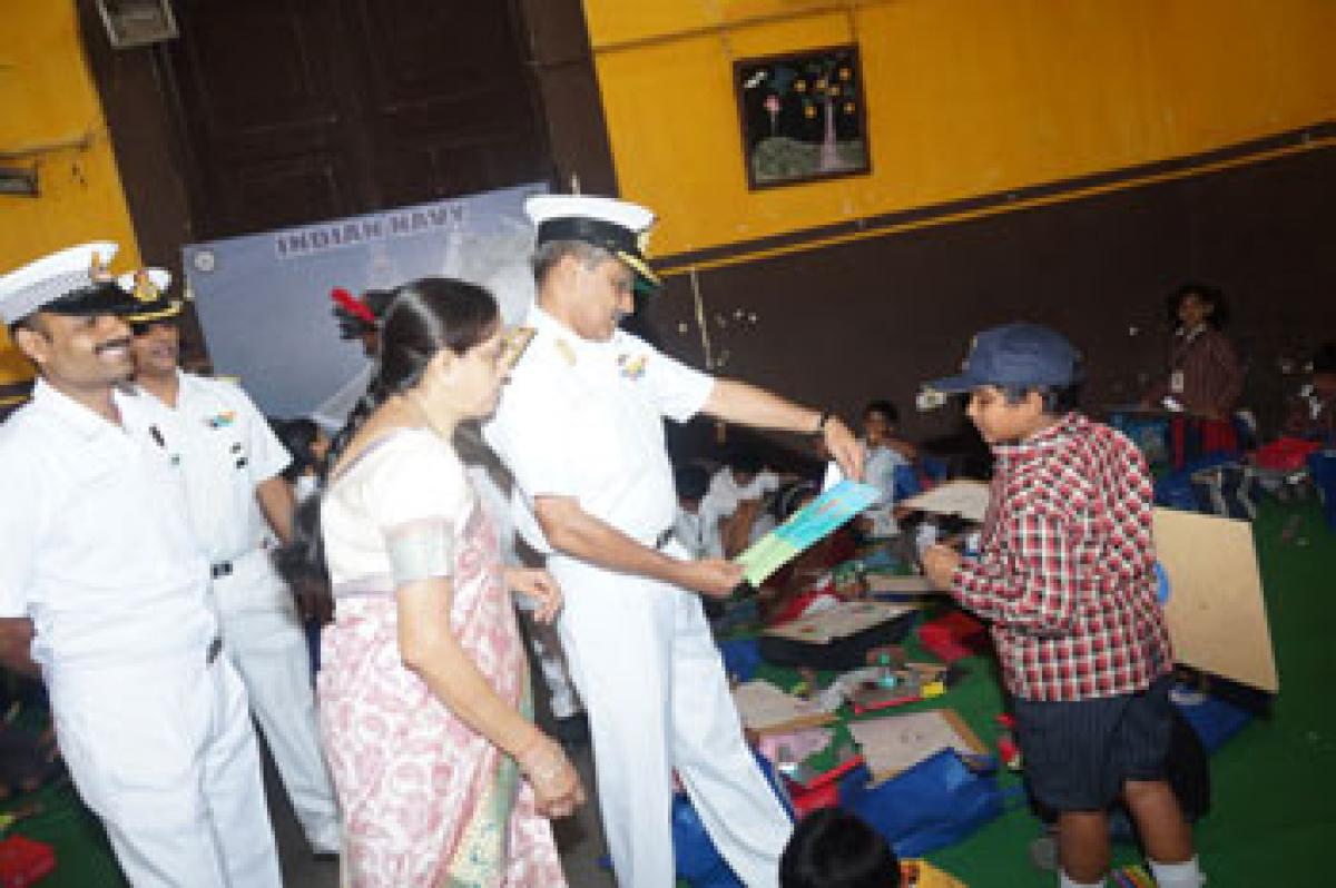 Indian Navy encourages talent  waves - The Hans India