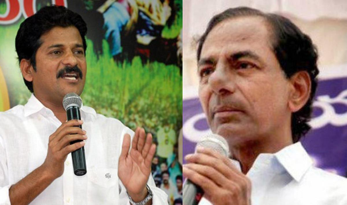 Image result for KCR with Revanth