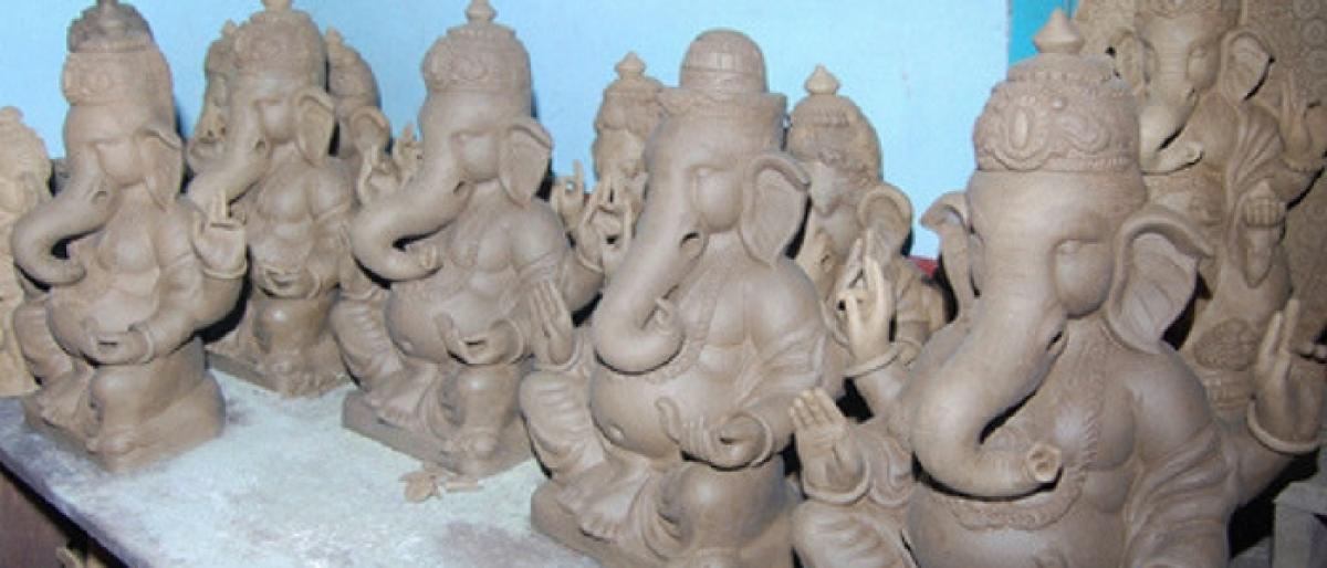 Image result for clay ganesha