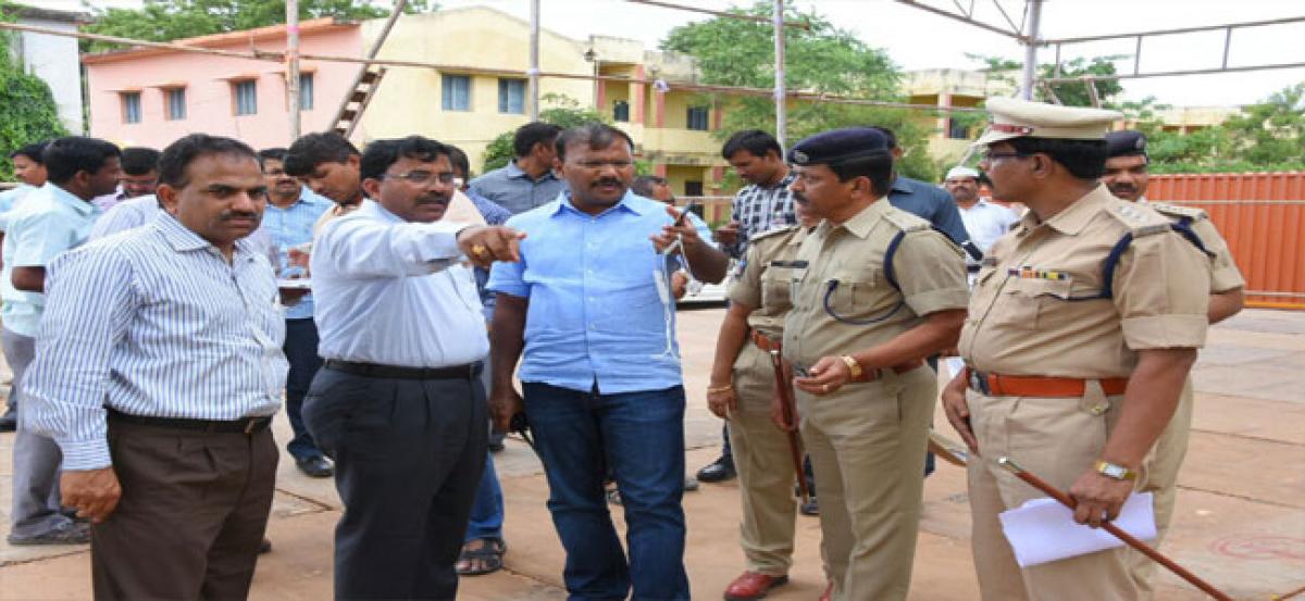 Image result for Kurnool town has been taken over by the police for chandrababu's visit