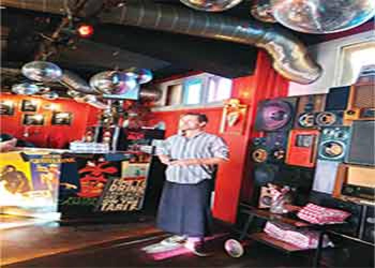 Sebastian Wolo of &ldquo;Gerold&rsquo;s Chuchi&rdquo; at the night club upstairs