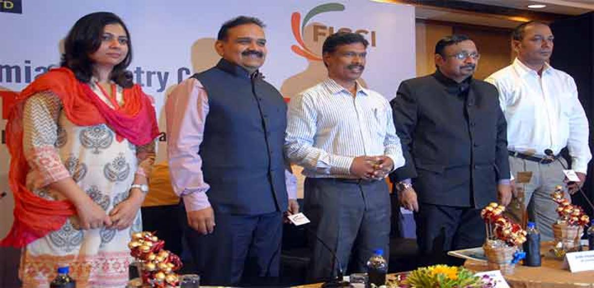 Mamidi Harikrishna, Director, Telangana Sanskrutika Shaka at the seminar on 'Fostering Employability