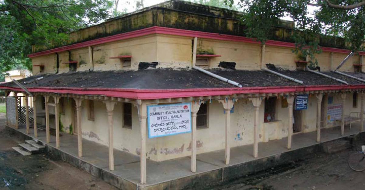 Primary school during the Nizam era. (Right) Now, the building is used as a hospital