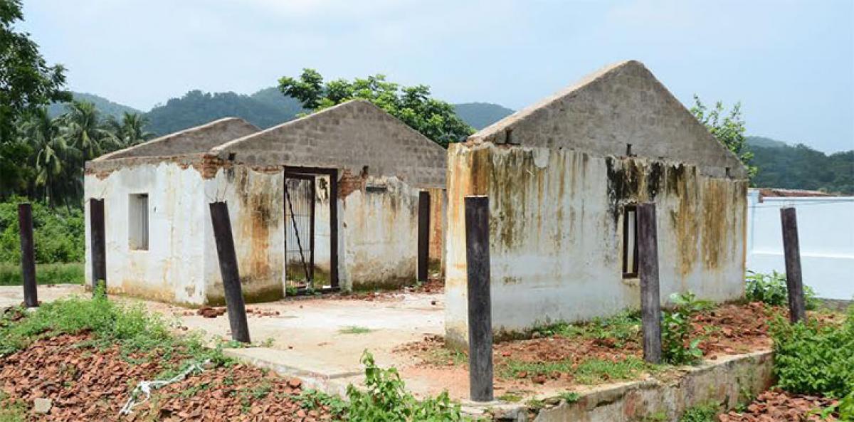 Addateegala police station, which was attacked by Alluri Sitarama Raju and his men, now in ruins due to neglect