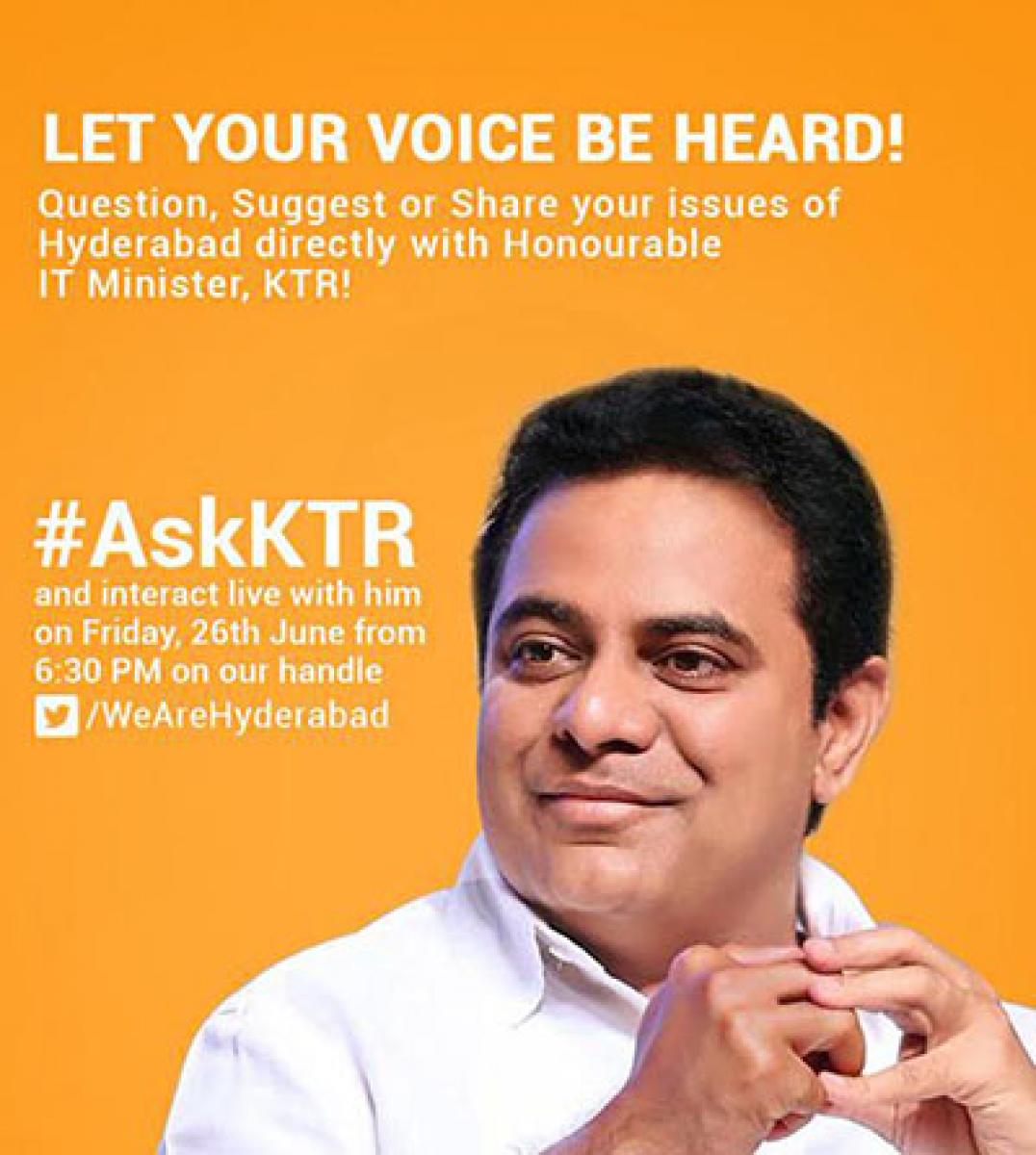 Ask Ktr It Minister Fields Questions On Hyderabad