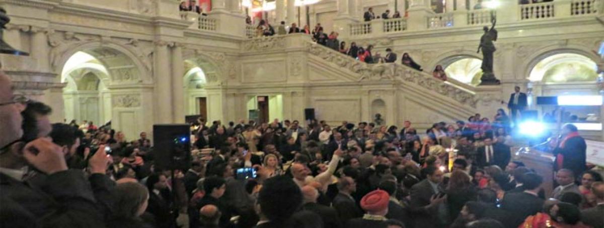 Over 1000 people attended the annual Diwali celebration in the Great Hall of the Library of Congress in the American capital