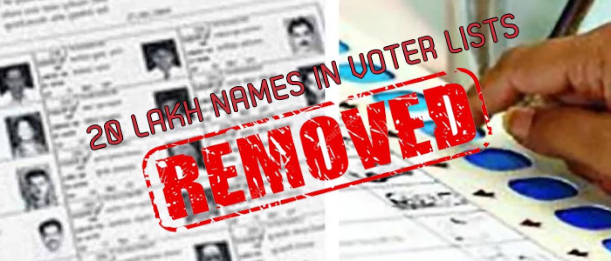 Image result for voters removed from voter list in telangana in huge numbers