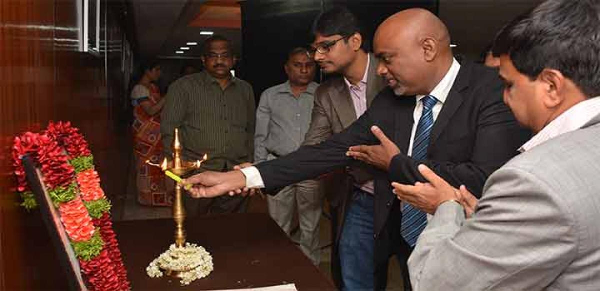 Lighting the lamp to pay homage to  Dr M Visvesvaraya whose birth anniversary (September 15)  is celebrated as  Engineers’ Day