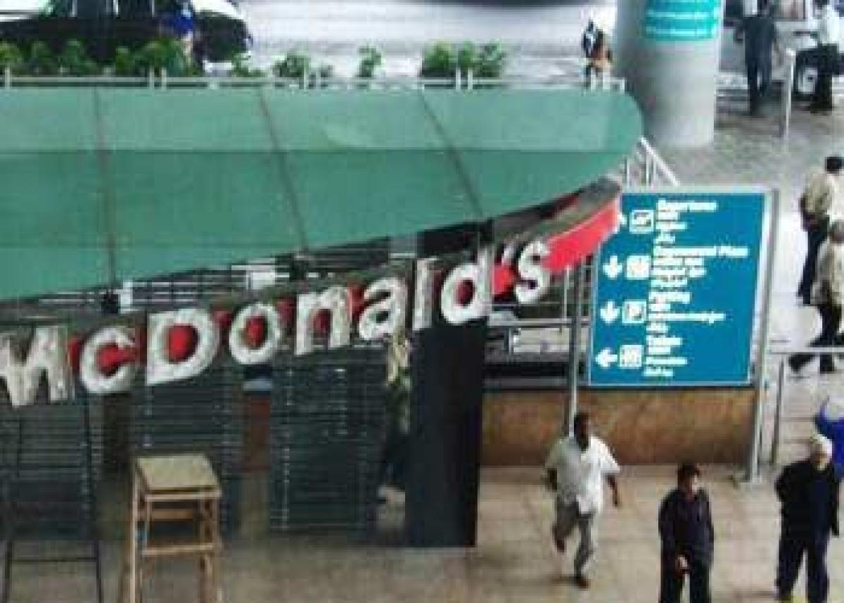 A file photo of McDonald’s shop at Samshabad Airport 
