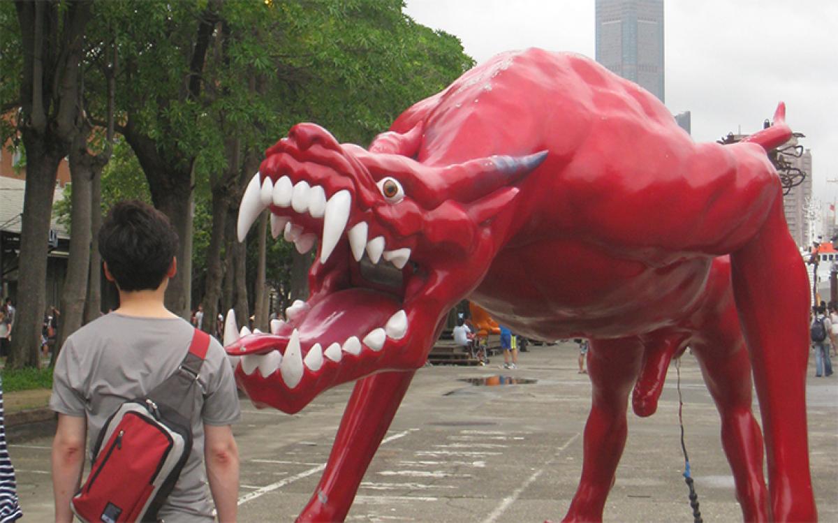 An art work at Pier 2 Kaohsiung