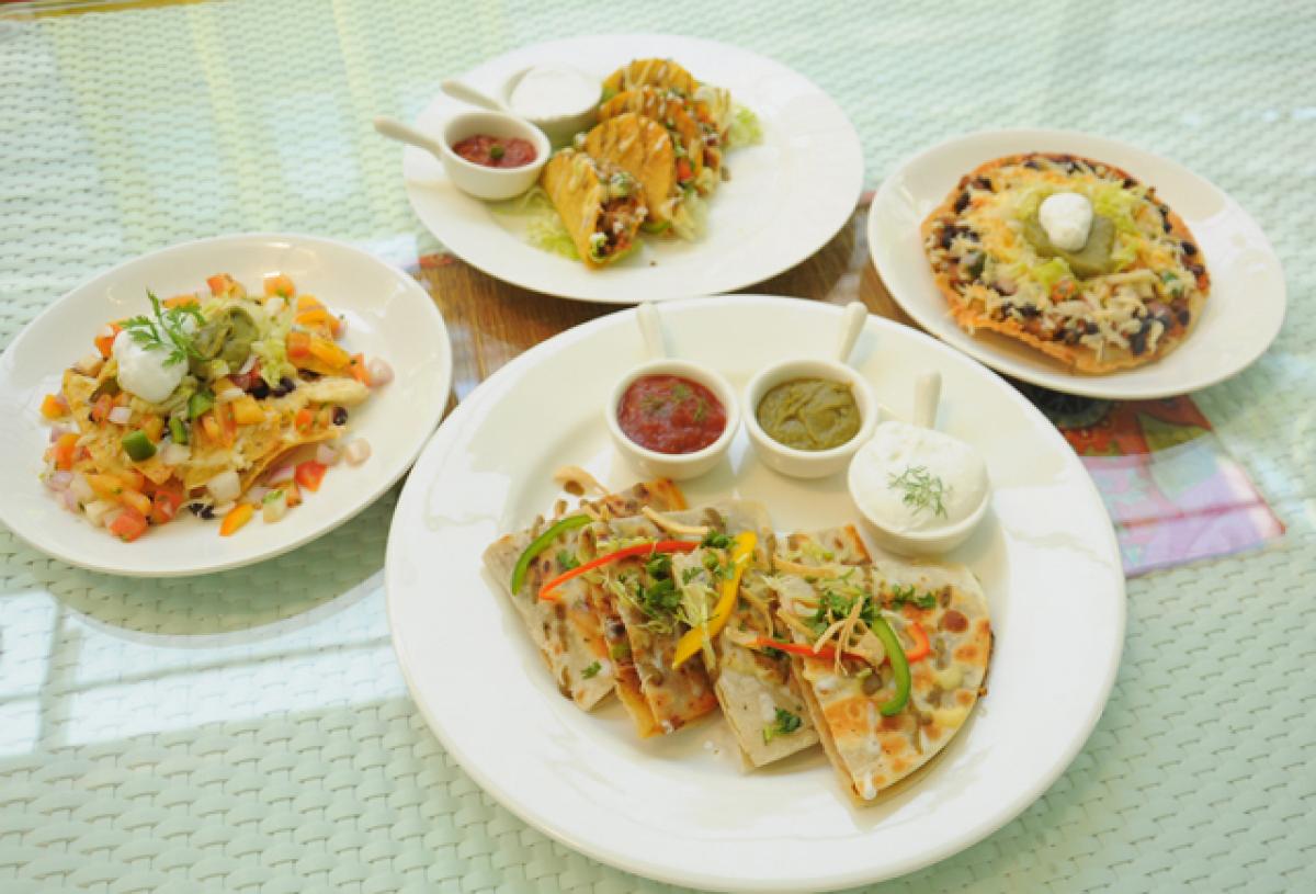 Mexican food items on display