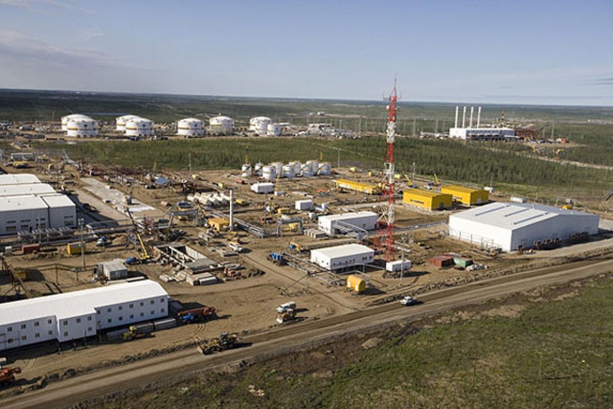A file photo of Vankor oil field in Russia 