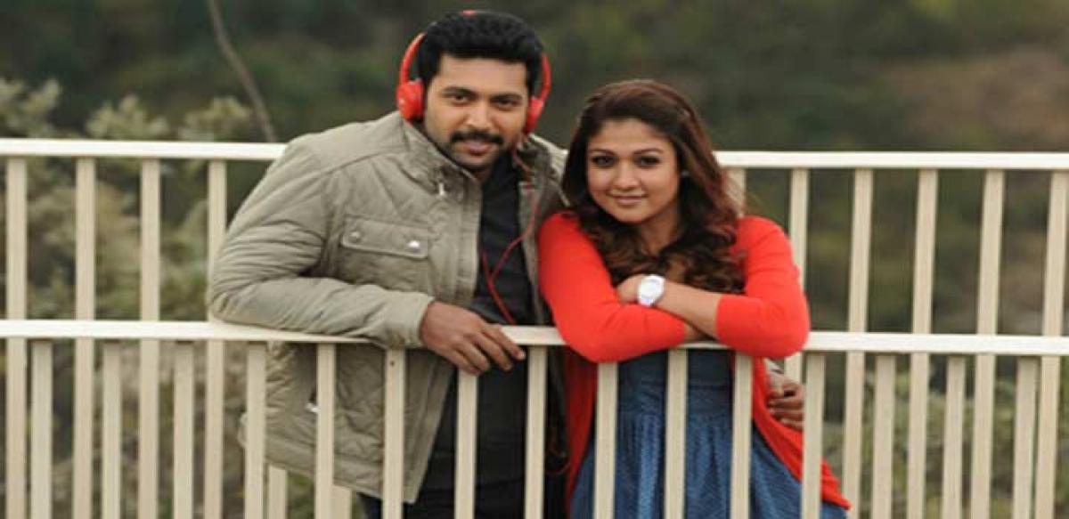 Jayam Ravi and Nayantara in 'Thani Oruvan'