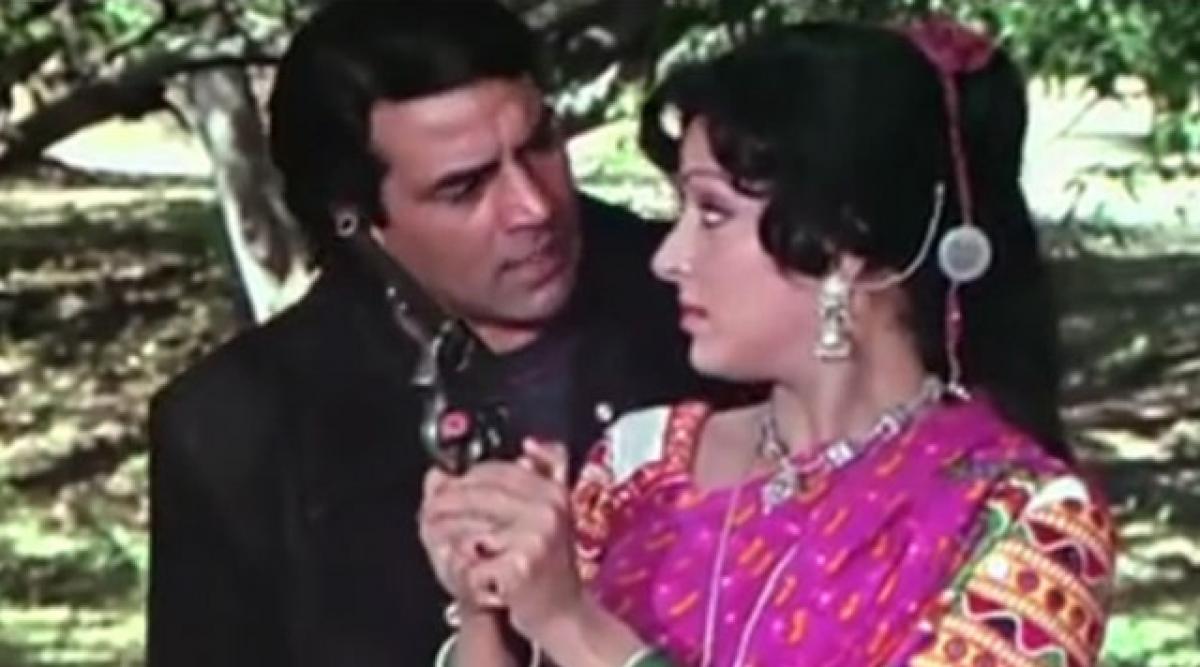 Dharmendra and Hema Malini from 'Sholay'