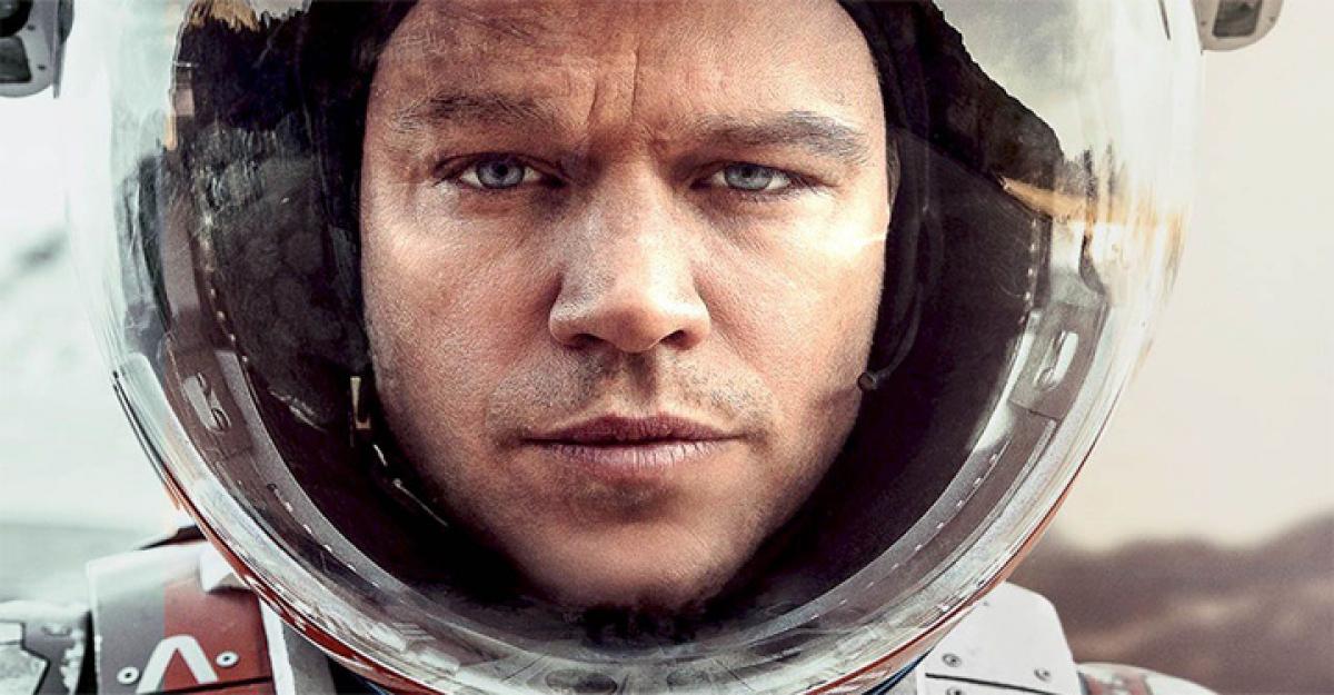 A still from the film 'The Martian' starring Matt Damon