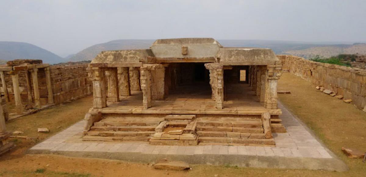 Main temple of the fort