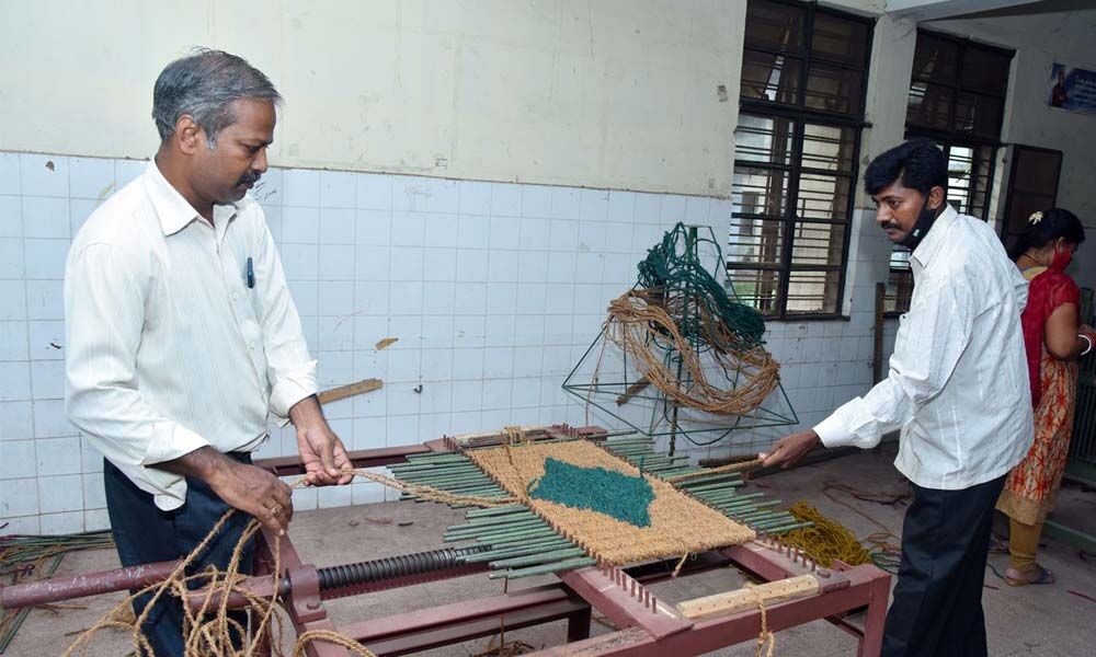 Coir mats manufacturing