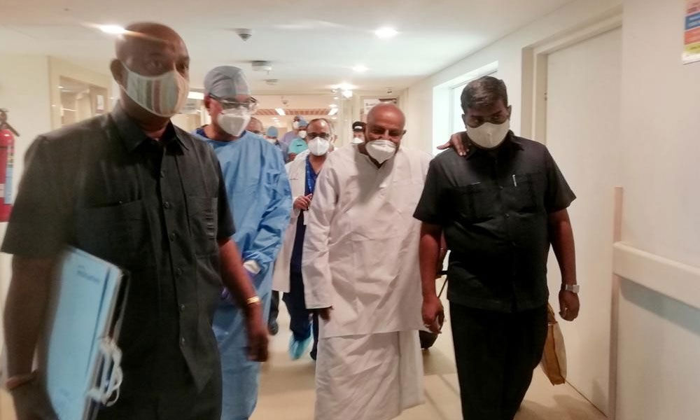 Deve Gowda discharged from hospital Deve Gowda discharged from hospital