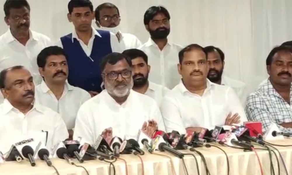 Konda Raghava Reddy, a key leader in YS Sharmila camp, speaking to the media in Khammam on Thursday Konda Raghava Reddy, a key leader in YS Sharmila camp, speaking to the media in Khammam on Thursday