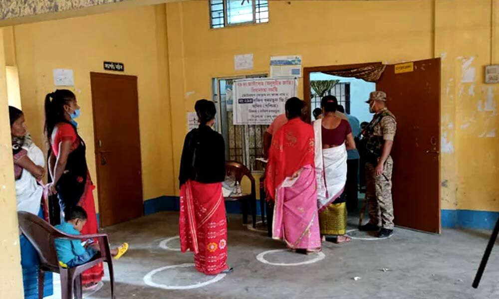 Nearly 79 % polling till 5 p.m. in Assam