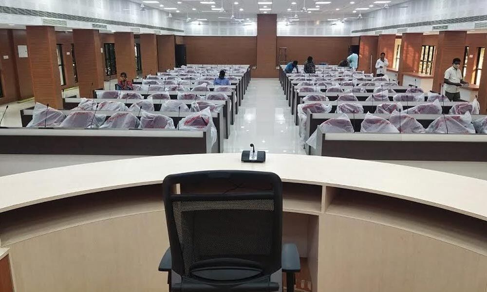 Council hall at GVMC office in Visakhapatnam