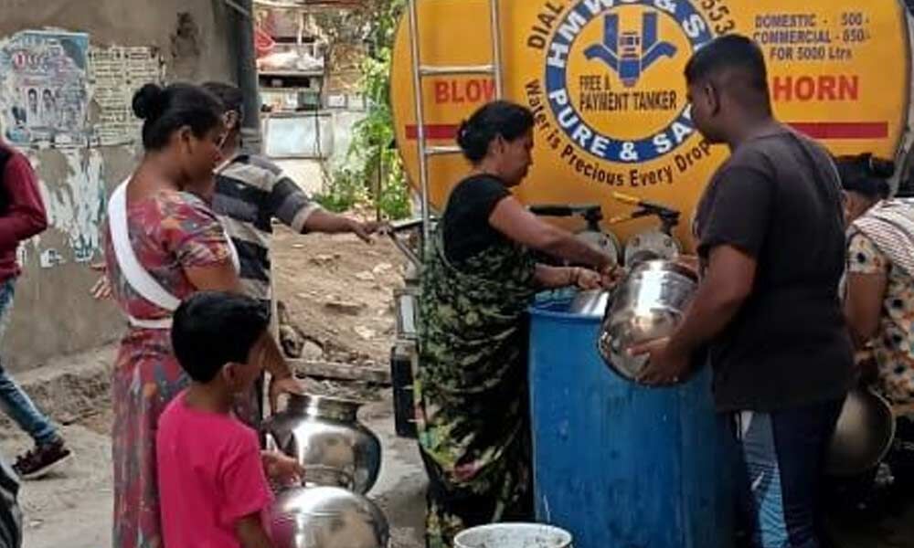 Hyderabad: Residents of Anjaiah Nagar get water only six times a month