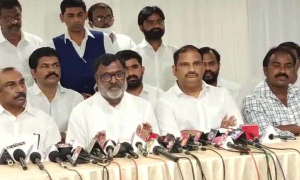 Konda Raghava Reddy, a key leader in YS Sharmila camp, speaking to the media in Khammam on Thursday Konda Raghava Reddy, a key leader in YS Sharmila camp, speaking to the media in Khammam on Thursday