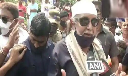 BJP leader Mithun Chakrabortys roadshow disallowed in Kolkatas Behala, workers hold protest